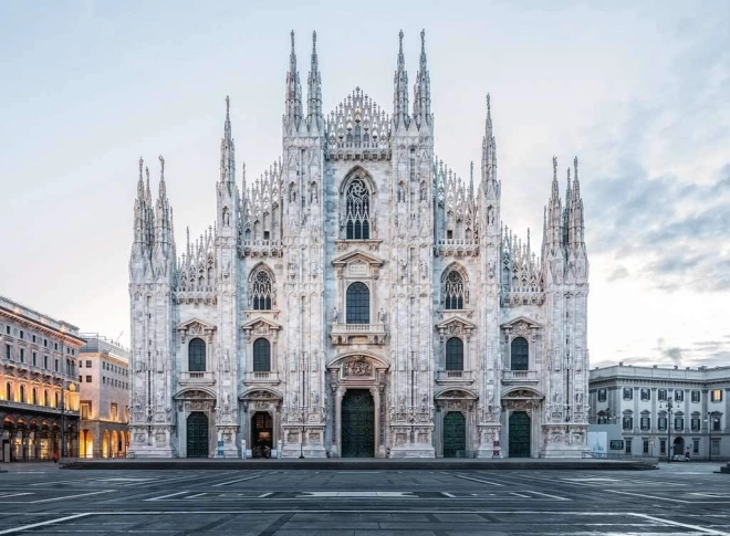 Ikonikus Duomo di Milano motívum
