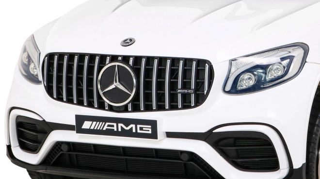 Mercedes Benz GLC63S gyerekeknek fehér + távirányító + 4x4 hajtás + MP3 LED + EVA + lassú indulás