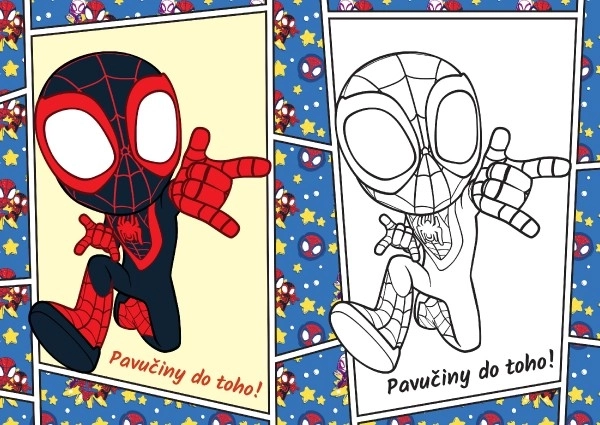 Spidey színező A5 15x21cm