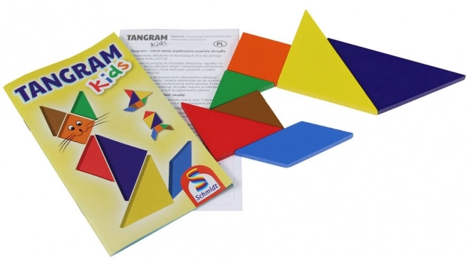 Tangram gyermekjáték fém dobozban