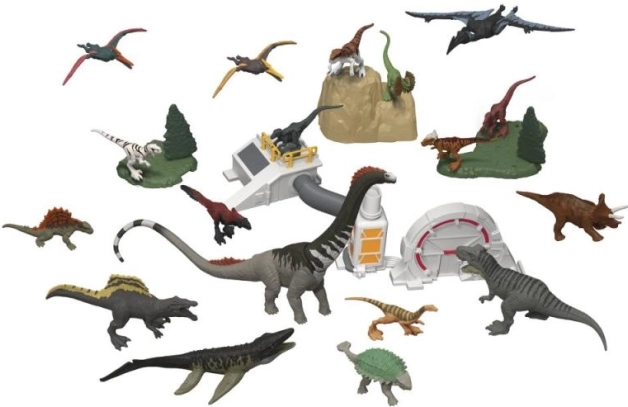 JURASSIC WORLD 2025 adventi naptár – mini dinoszauruszok és jelenet