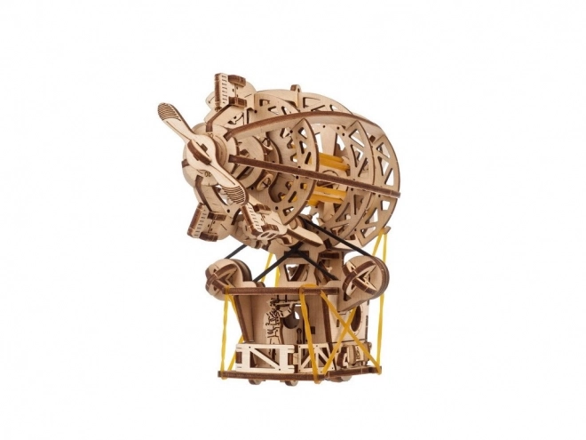 Steampunk léghajó 3D fa mechanikus puzzle