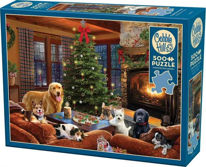 Cica karácsonyi puzzle COBBLE HILL 500 darab
