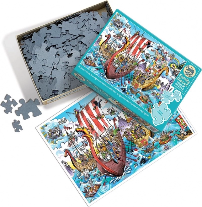 Cobble Hill családi puzzle - viking kaland 350 darab