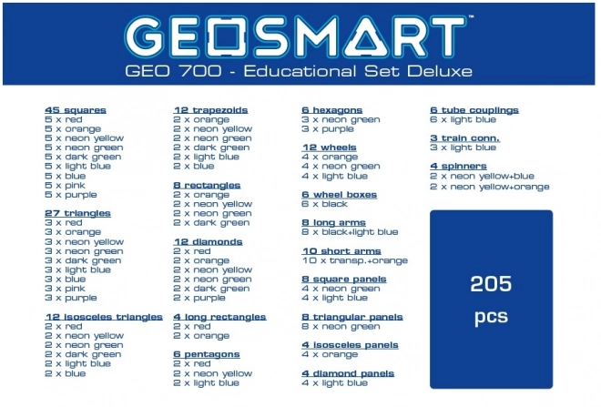 Geosmart oktatási készlet - 205 db