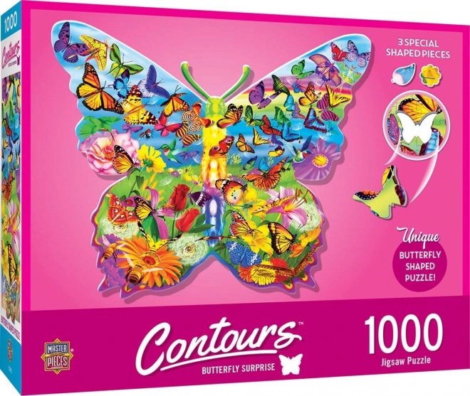 Pillangó meglepetés sziluett puzzle 1000 darabos