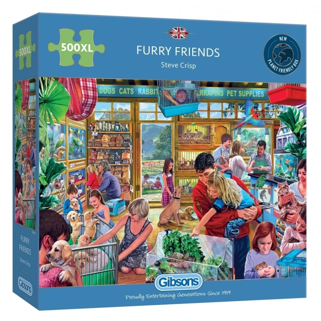 Gibsons barátságos bolyhosok XL 500 darabos puzzle