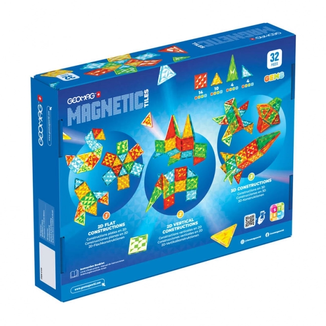 Geomag Gems mágneses rakéta 32 darabos készlet