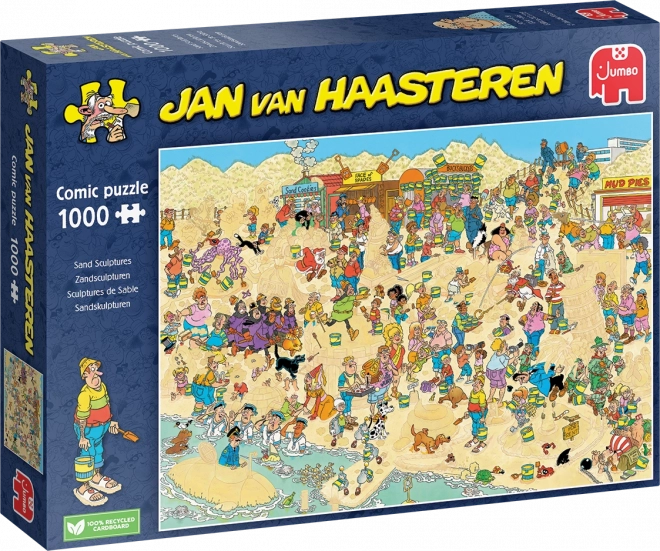 Szobrok homokból puzzle - Jan van Haasteren