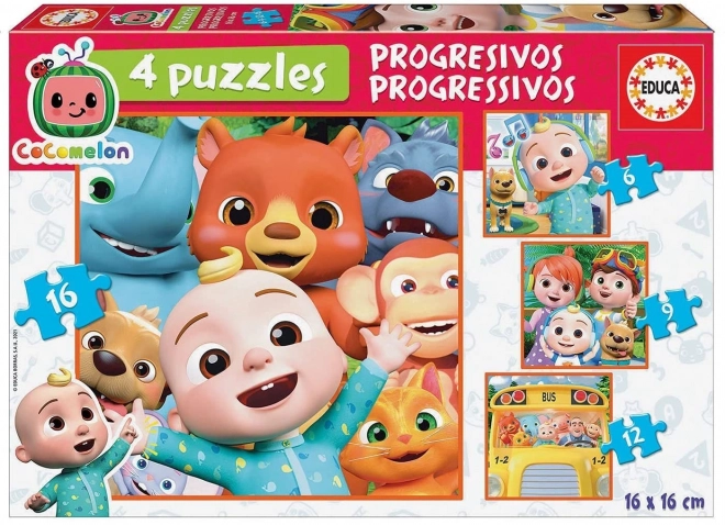 Educa CoComelon gyerek puzzle 4 az 1-ben