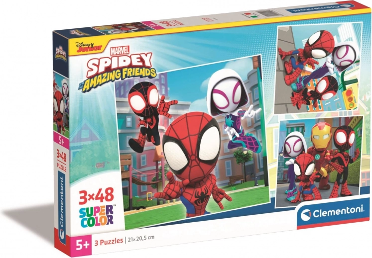 Három színes SPIDEY motívum egy csomagban