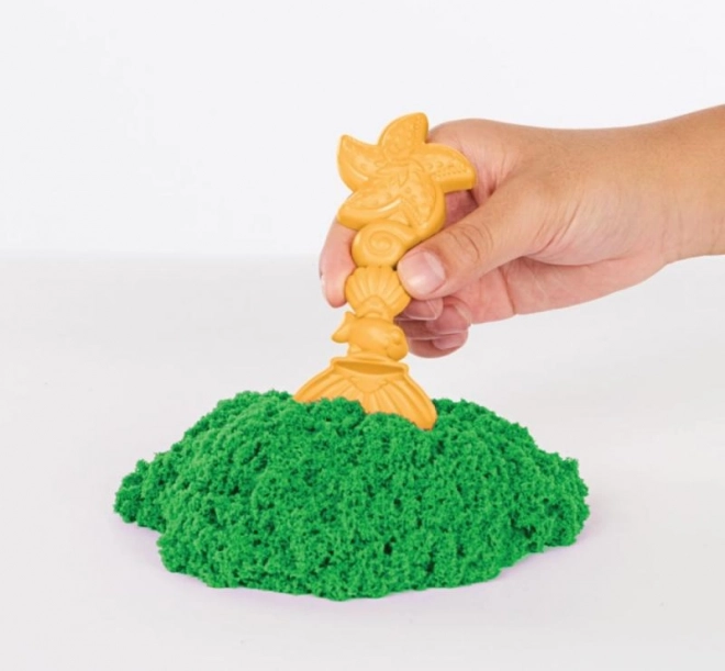 kinetic sand játszókészlet alátéttel Zöld