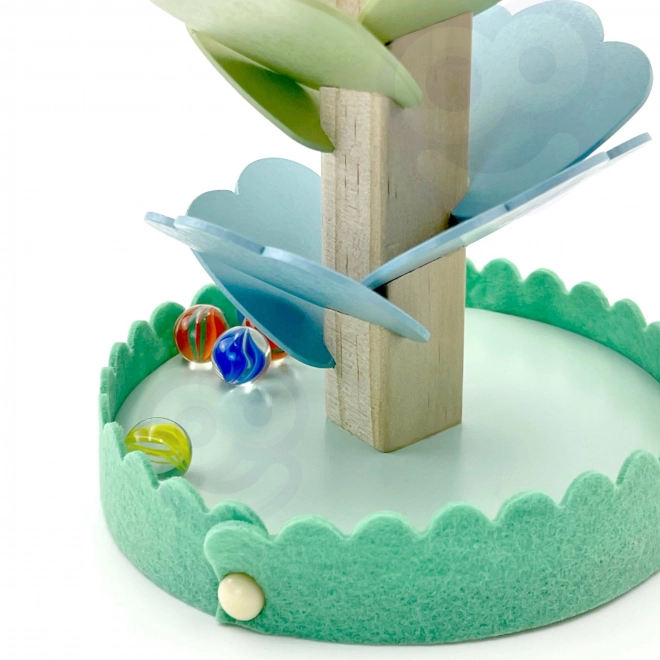 Woopie Green Fa golyópálya Zenefa Montessori FSC