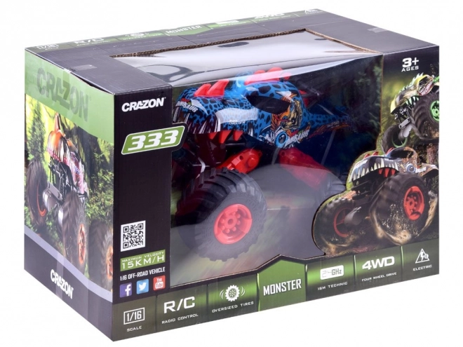 Távirányítós autó DINO Monster 4x4