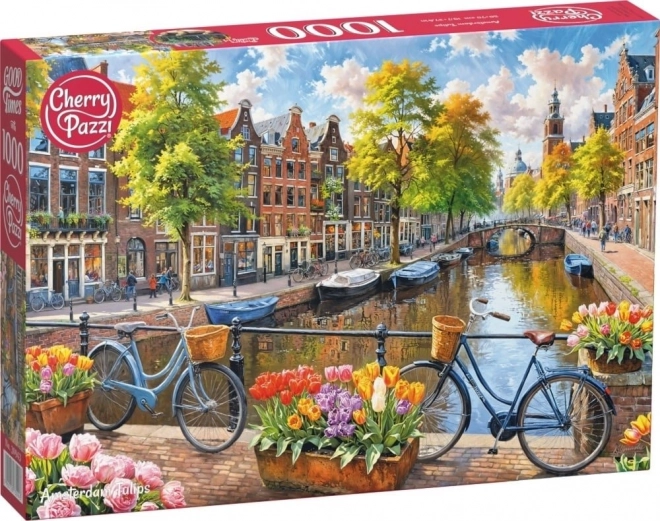 Puzzle Amszterdami Tulipánok 1000 Darabos