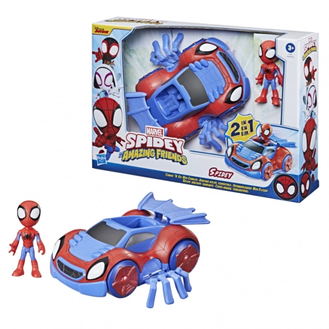 Spider-Man átváltoztatható járművek és figurák