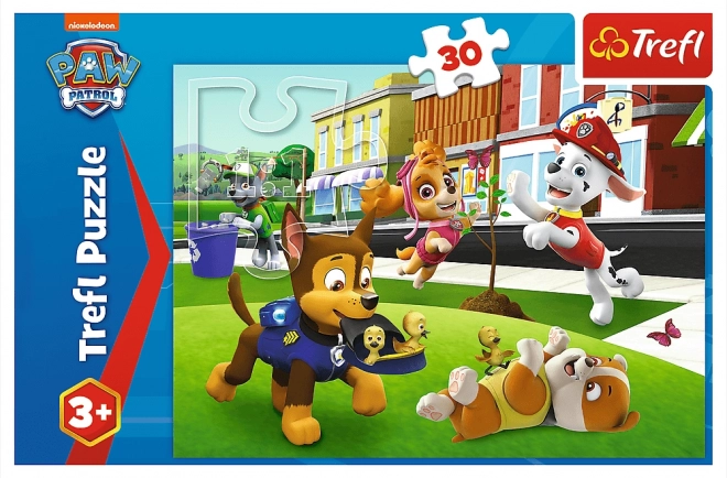 Paw Patrol kutyusok akcióban 30 darabos puzzle