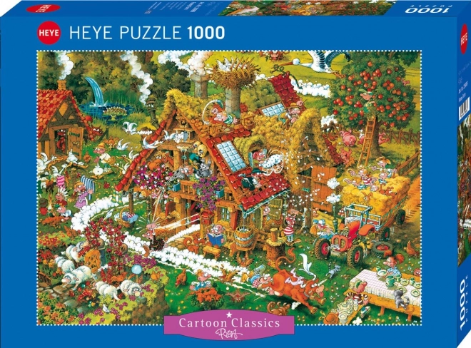 Heye Puzzle Cartoon Classics: Vidám Farm 1000 darabos