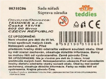 Gyerekeknek szóló műanyag szerszámkészlet