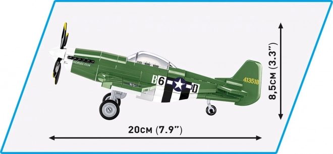 Cobi p-51d mustang repülőgép model