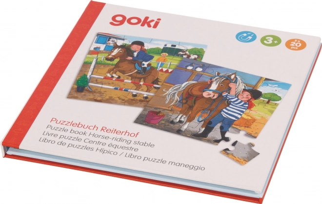 Goki mágneses puzzle könyv lovarda