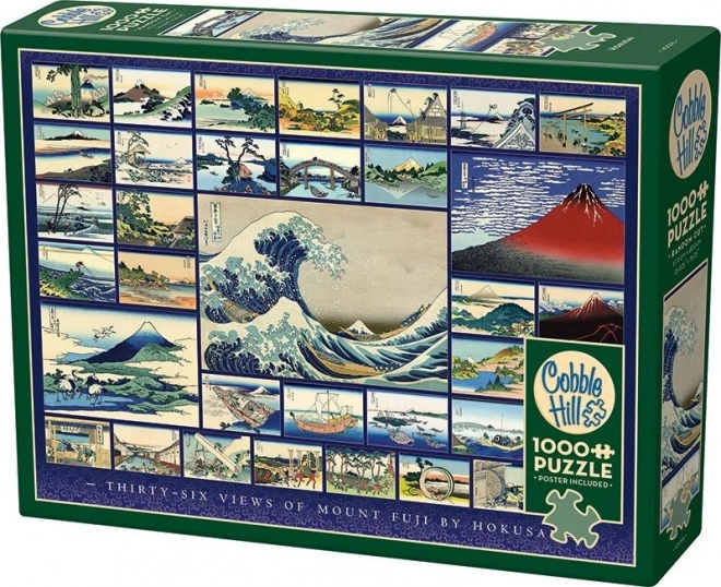Cobble Hill puzzle - Harminchat nézőpont a Fuji hegyről, 1000 darabos kirakó