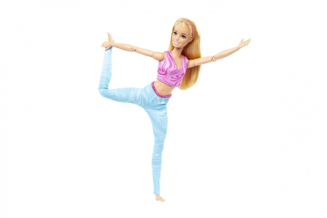 barbie mozgásban - Szőke kék leggings-ben