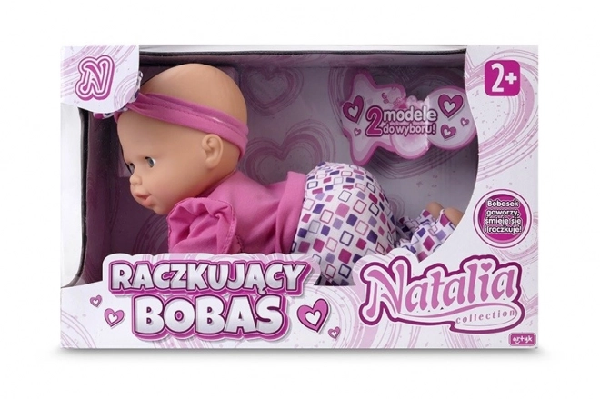 Natalia babababa játékbaba 32 cm rózsaszín