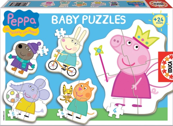 Peppa malac baby puzzle 5 az 1-ben