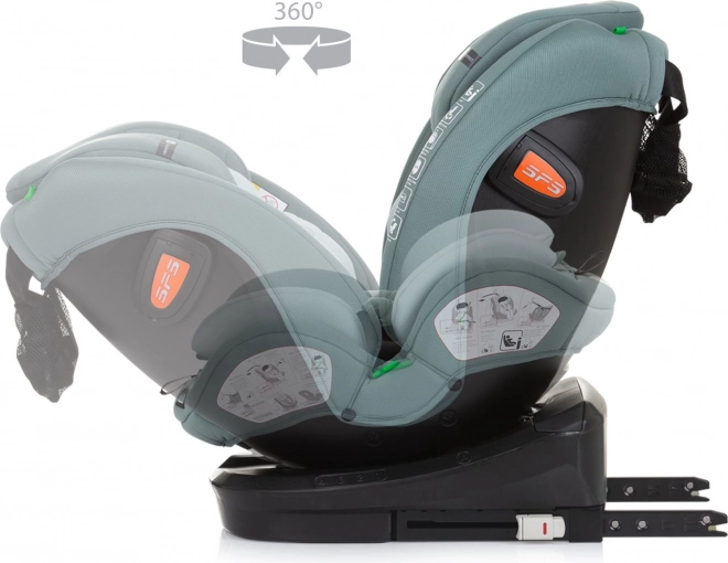Gyerekülés Chipolino Volare i-Size Pasztellzöld 40-150 cm Isofix 360°