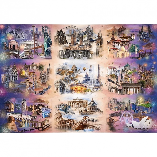 Trefli Városok a felhők felett puzzle 13500 darabos