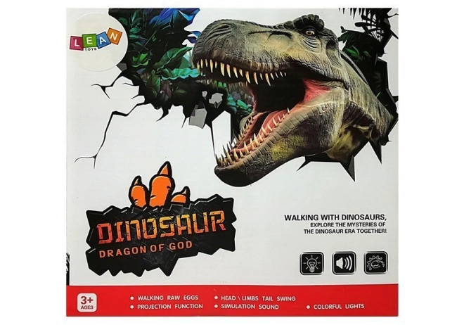 Beépített T‑rex projektor