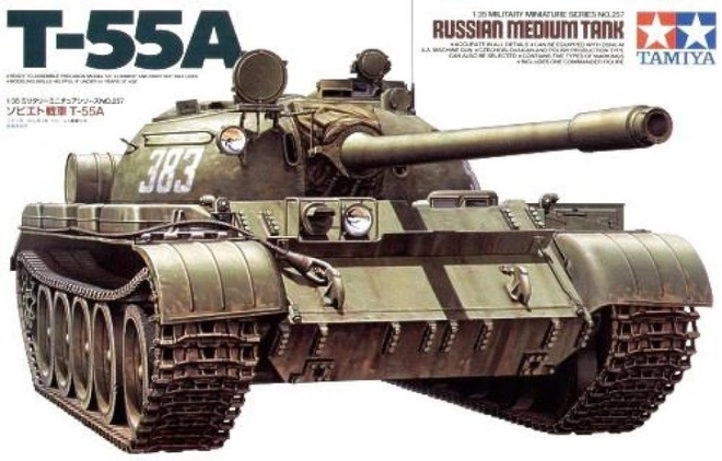 szovjet T-55A tank modell