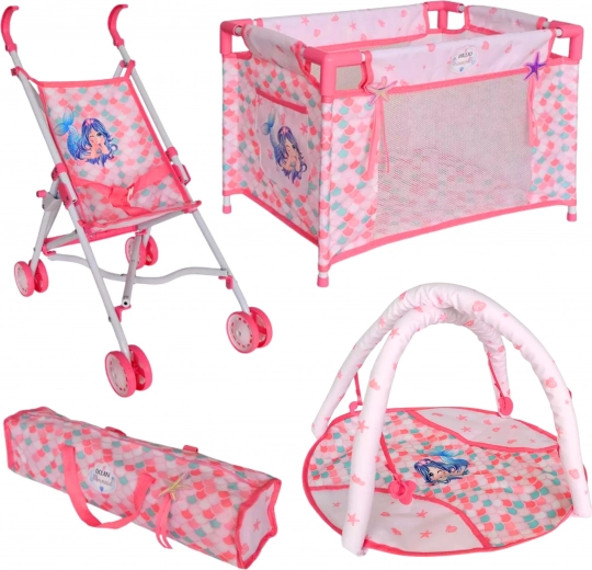 Összecsukható babakocsi és utazóágy