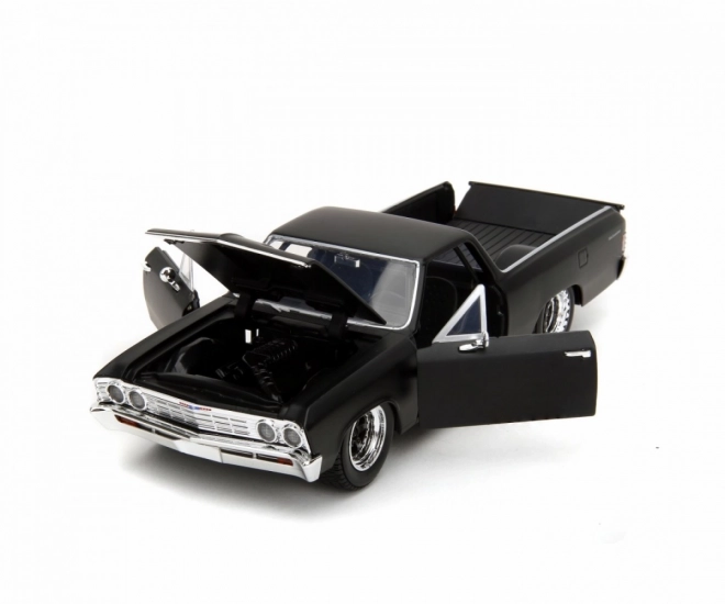 Gyors és dühös 1967 El Camino autó modell 1:24 méretarány