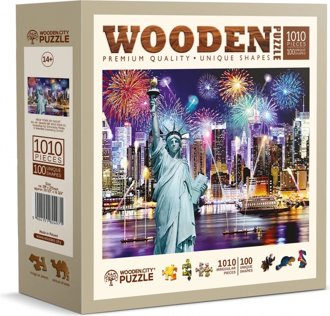 Éjszakai New York fa puzzle