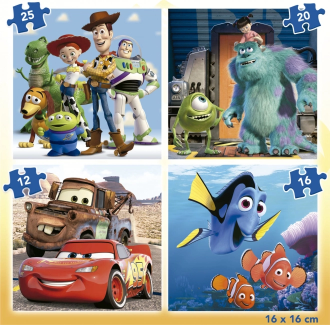 Educa Disney Pixar Gyermek Puzzle Szett 4 az 1-ben