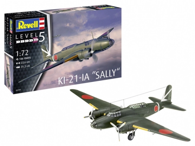 Ki-21-LA Sally műanyag modell 1/72