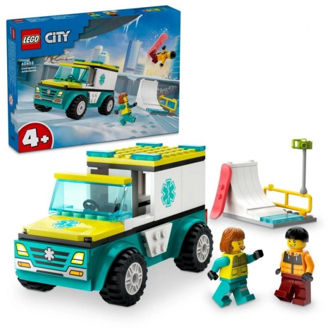 Mentőautó és Snowboardos LEGO® City