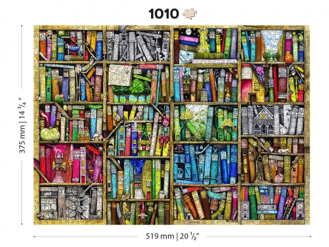 Fa puzzle Könyvtár 2 az 1-ben, 1010 darab EKO