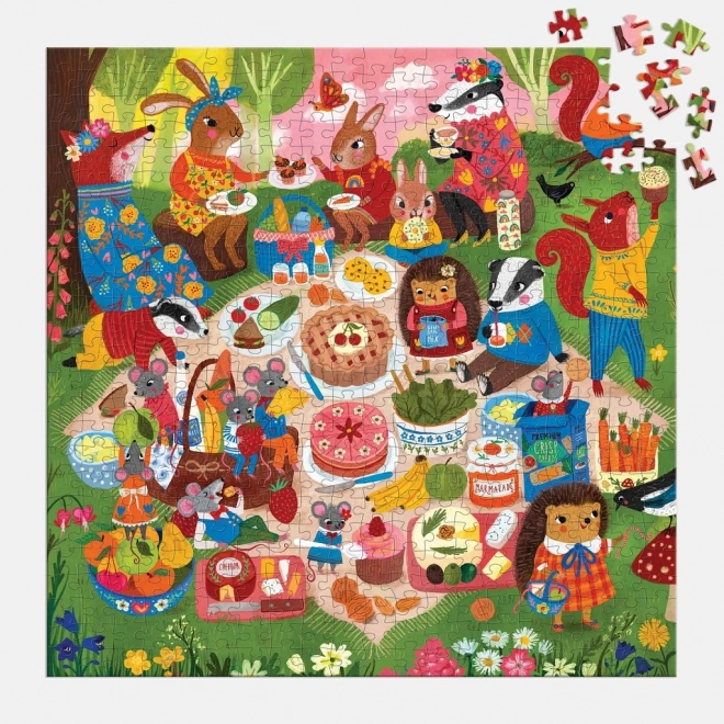 Mudpuppy puzzle erdei piknik 500 darabos