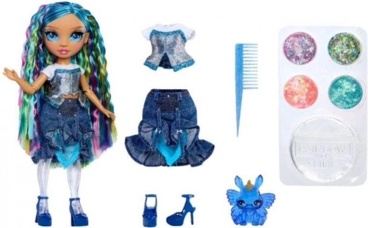 Stílusos szett kiegészítőkkel és kis kedvenccel