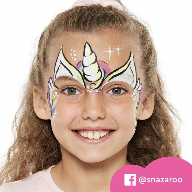 Snazaroo arc- és testfesték készlet sablonokkal Egyhör Unicorn és pillangók számára