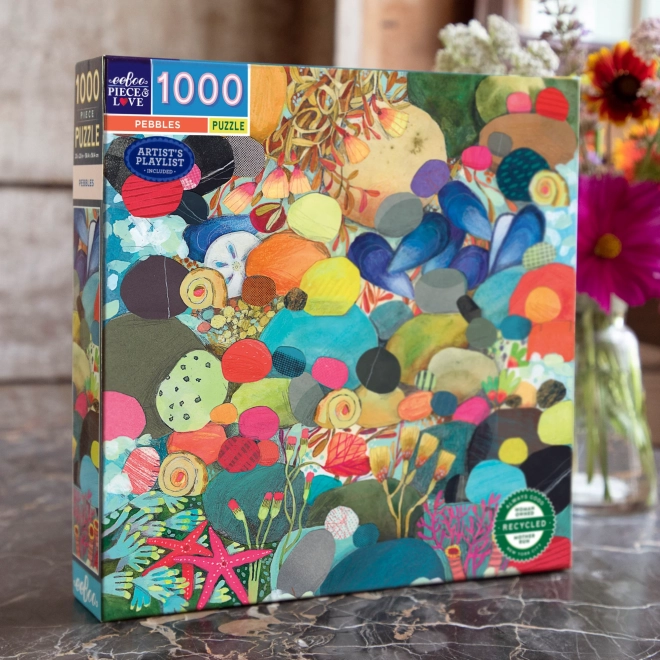 Eeboo Kavicsok négyzet alakú puzzle 1000 darabos