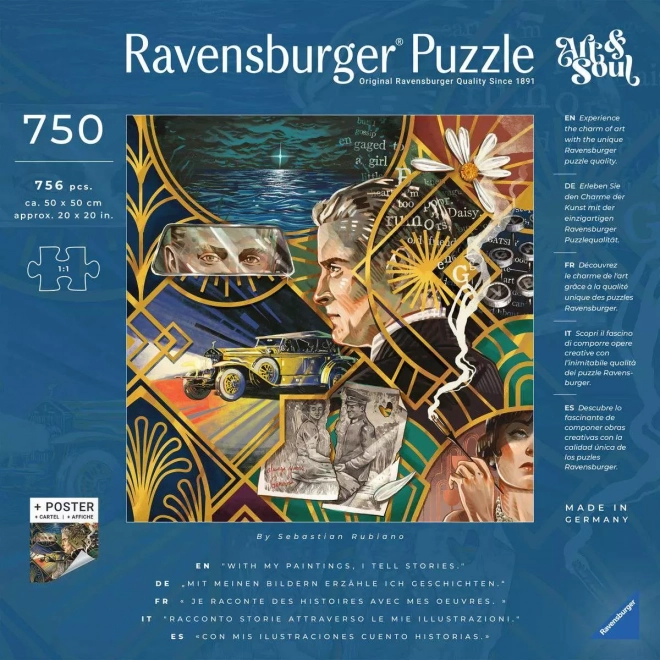 Ravensburger art & soul nagy gatsby puzzle 750 db