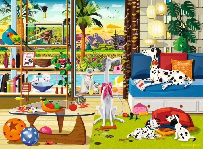 Ravensburger Palm Springs-i házi kedvencek, 500 darab