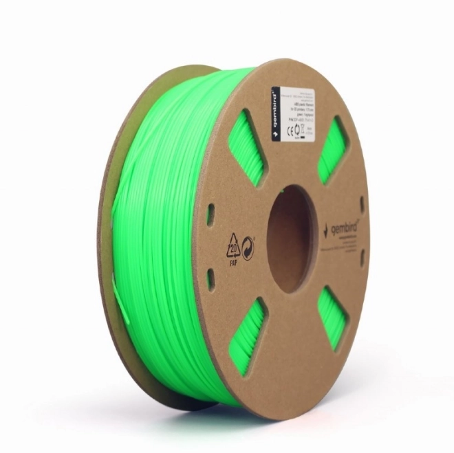 ABS 3D nyomtató filament zöld színben