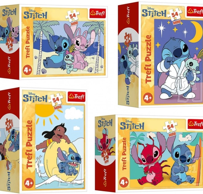 Minipuzzle Stitch kalandjai 54 darab