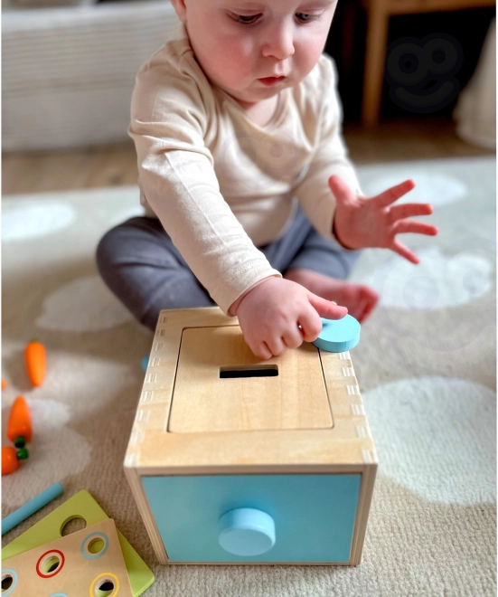 Woopie Green fa oktató fiókos rendező játék Montessori