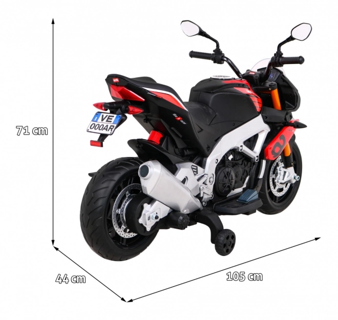 Aprilia gyermek elektromos motor piros színben
